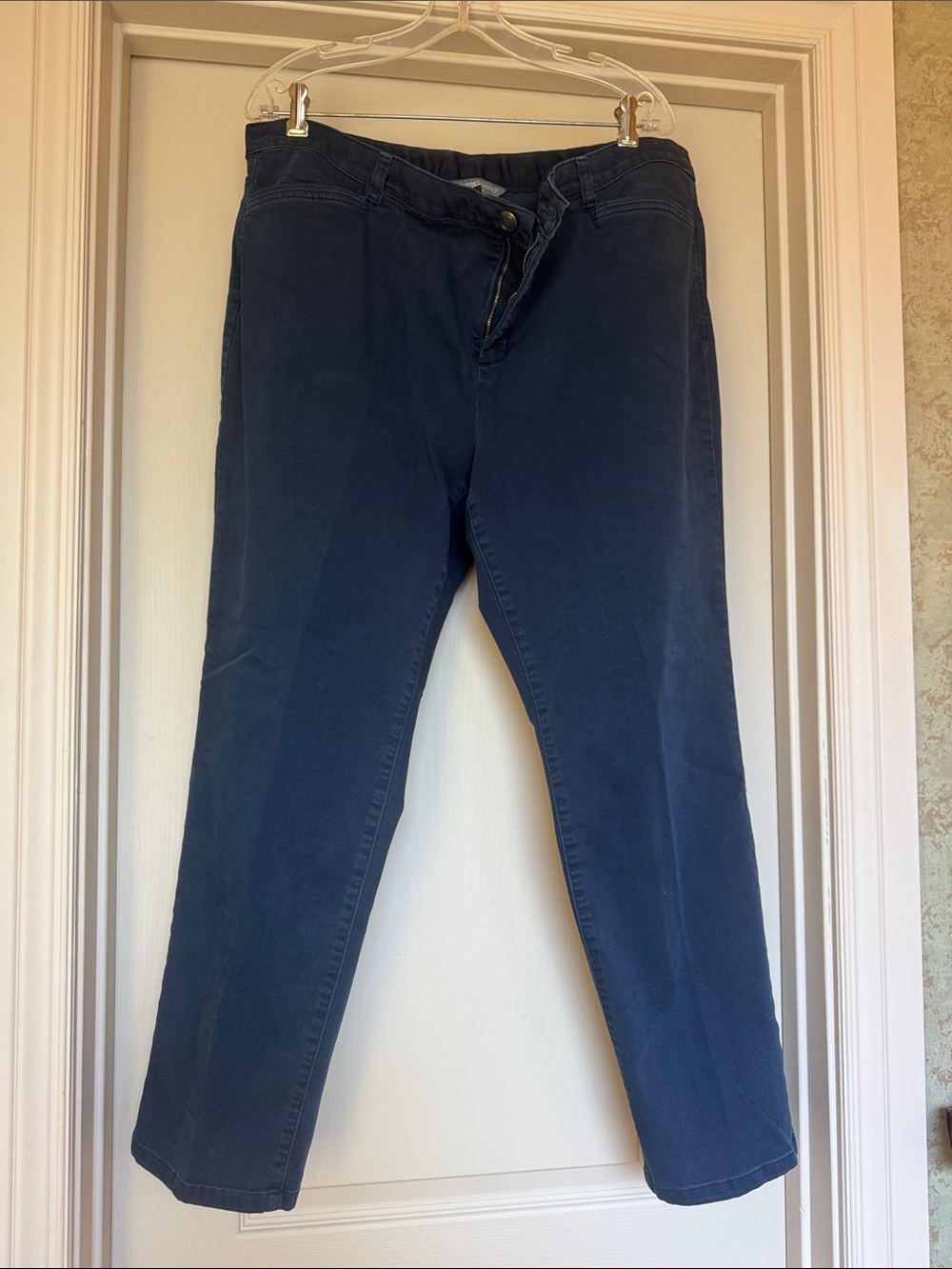 CJ Banks Navy Straight Leg Pants